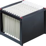 helit H&auml;ngeregistraturkorb mit Mappen schwarz