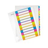 LEITZ Ordnerregister WOW Vollformat, Überbreite 1-12 farbig LEITZ Ordnerregister WOW Vollformat, Überbreite 1-12 farbig