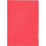 LEITZ 100 Sichth&uuml;llen 4000 DIN A4 rot genarbt 0,13 mm