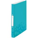 LEITZ WOW Ringbuch 2-Ringe eisblau-metallic 3,2 cm DIN A4