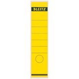 LEITZ 10 Ordneretiketten 1640 gelb für 8,0 cm Rückenbreite LEITZ 10 Ordneretiketten 1640 gelb für 8,0 cm Rückenbreite