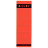 LEITZ 10 Ordneretiketten 1642 rot f&uuml;r 8,0 cm R&uuml;ckenbreite