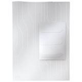 LEITZ 3 Organisationsh&uuml;llen CombiFile DIN A4 transparent genarbt