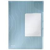 LEITZ 3 Organisationsh&uuml;llen CombiFile DIN A4 blau genarbt 0,20 mm