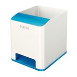 LEITZ Stiftehalter WOW Duo Colour perlwei&szlig;/blau Polystyrol 2
