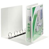 LEITZ 4 Pr&auml;sentationsringb&uuml;cher 4-Ringe wei&szlig; 6,3 cm