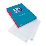 OXFORD 100 Sichth&uuml;llen DIN A4 transparent genarbt 0,11 mm