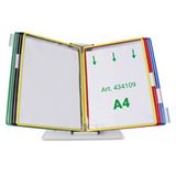 tarifold Sichttafelsystem 434109 DIN A4 farbsortiert mit 10 St.