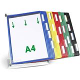 tarifold Wand-Sichttafelsystem 434309 DIN A4 farbsortiert mit 30 St.