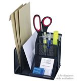 WEDO Schreibtisch-Organizer Office schwarz Metall 4 F&auml;cher 15,8