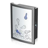 HAN INDEX Schlüsselkasten grau mit 63 Haken Zylinderschloss HAN INDEX Schlüsselkasten grau mit 63 Haken Zylinderschloss