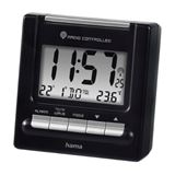 hama digitaler Funkwecker RC200 schwarz Kunststoff