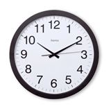 hama Wanduhr Aruba wei&szlig; schwarz Kunststoff, &Oslash; 40,0 cm