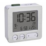 TFA&reg; digitaler Funkwecker 60.2028 CHARGE IT WIRELESS silber