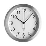 TFA&reg; Funkwanduhr 98.1091 wei&szlig; silber Aluminium, &Oslash;