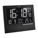 TFA&reg; digitale Funkwanduhr 60.4508 schwarz Kunststoff 23,0 x 18,5