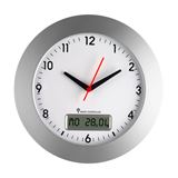 TFA&reg; Funkwanduhr 98.1092 wei&szlig; silber Kunststoff, &Oslash;