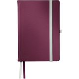 LEITZ Notizbuch DIN A5 kariert, granat rot Hardcover 160 Seiten