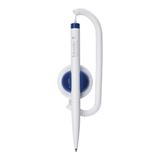 Schneider Kugelschreiber Klick-Fix-Pen wei&szlig; Schreibfarbe blau,