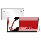 SIGEL 10 Gutscheine Vino Rosso DIN lang