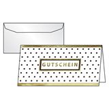 SIGEL 10 Gutscheine Golden Glimmer DIN lang