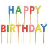 PAPSTAR Geburtstagskerzen Happy Birthday mehrfarbig
