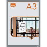 nobo 2 Magnetrahmen selbstklebend silber A3