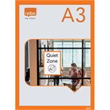 nobo 2 Magnetrahmen selbstklebend orange A3