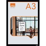 nobo 2 Magnetrahmen selbstklebend schwarz A3