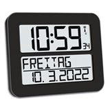 TFA digitale Funkwanduhr 60.4512.01 schwarz Kunststoff 25,8 x 21,2 cm