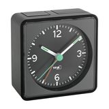 TFA Wecker wei&szlig; silber Kunststoff 7,0 x 7,0 cm