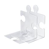 HAN 2 Buchstützen PUZZLE transparent 12,3 x 14,2 x 17,1 cm HAN 2 Buchstützen PUZZLE transparent 12,3 x 14,2 x 17,1 cm