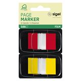 SIGEL Z-Marker Haftmarker farbsortiert 2x 50 Streifen