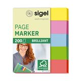 SIGEL brillant Haftmarker farbsortiert 5x 40 Streifen
