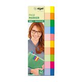 SIGEL MULTICOLOR Haftmarker farbsortiert 10x 50 Streifen