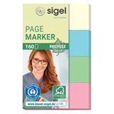 SIGEL RECYCLE Haftmarker farbsortiert 4x 40 Streifen