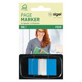 SIGEL Z-Marker Haftmarker blau 50 Streifen