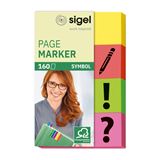 SIGEL SYMBOL Haftmarker farbsortiert "Symbole" 4x 40