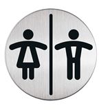 DURABLE Piktogramm "WC Damen/Herren" rund 8,3 cm