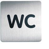 DURABLE Piktogramm "WC" quadratisch 15,0 x 15,0 cm