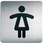 DURABLE Piktogramm "WC Damen" quadratisch 15,0 x 15,0 cm