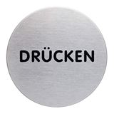 DURABLE Piktogramm "Dr&uuml;cken" rund 6,5 cm