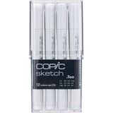 COPIC Sketch Layoutmarker-Set farbsortiert 1,0 + 6,0 mm, 12 St.