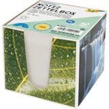 folia Zettelbox gr&uuml;n inkl. 650 Notizzettel wei&szlig;grau