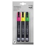SIGEL Kreidemarker farbsortiert 1,0 - 5,0 mm, 3 St.