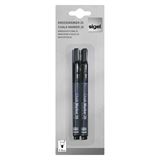 SIGEL 20 Kreidemarker schwarz 1,0 - 2,0 mm, 2 St.