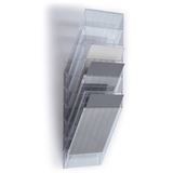 DURABLE Wandprospekthalter FLEXIBOXX transparent DIN A4 hoch 6