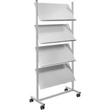 helit Prospektregal grau DIN A4