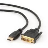 (&euro;3,83*/1m) 1.80m Gembird HDMI Adapterkabel HDMI-Stecker auf DVI