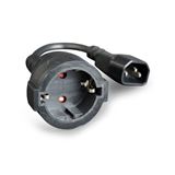 (&euro;46,00*/1m) 0.15m Gembird Stromkabel C14 Stecker auf